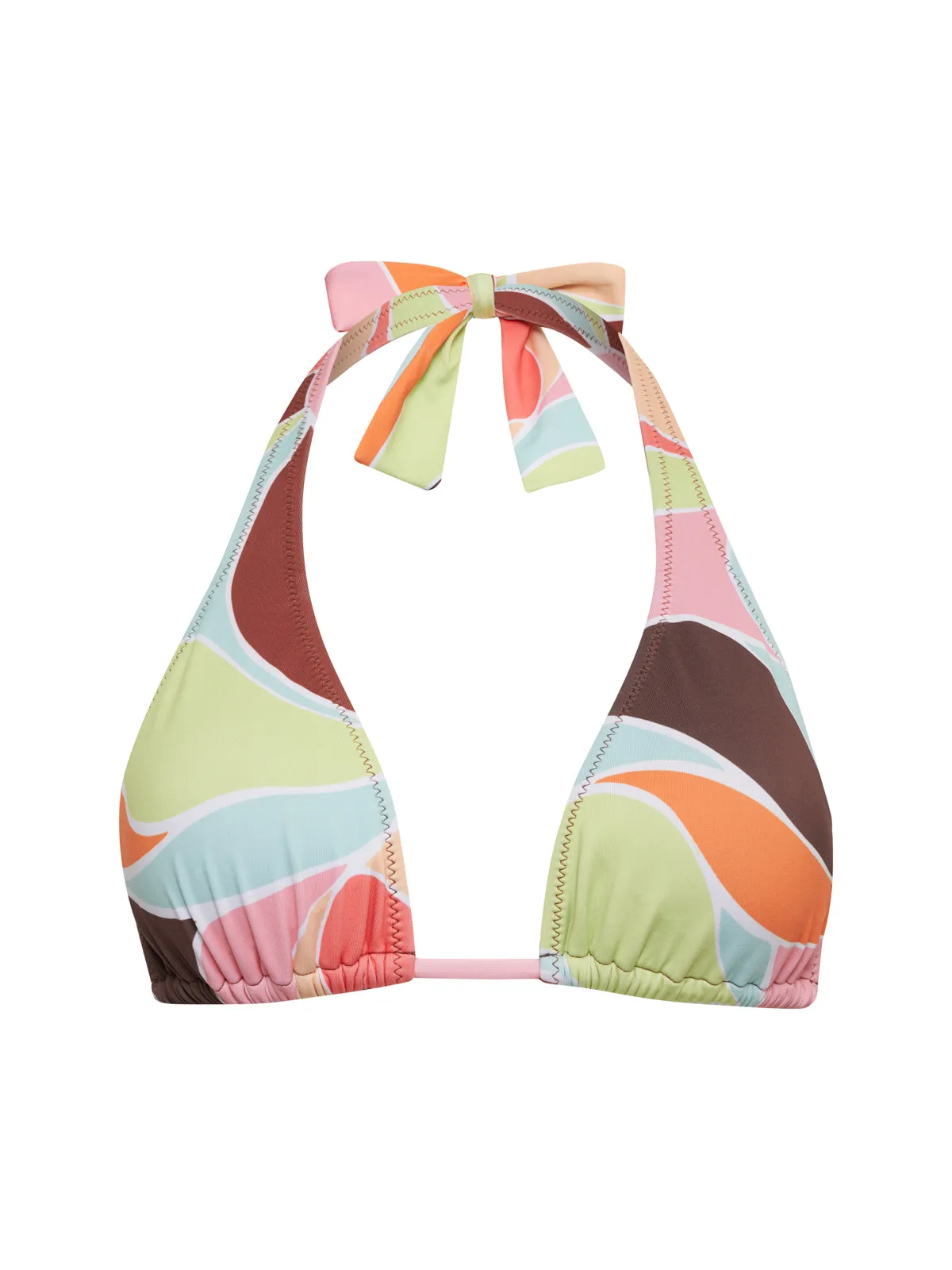 Quick Access Slit Bright Breeze Halter Bikini Top Kona