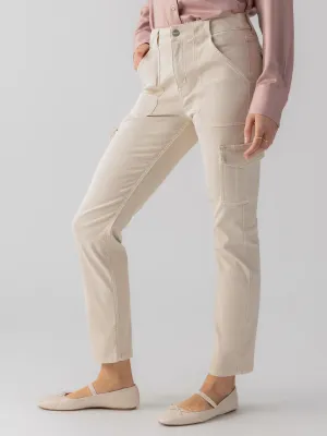 Lightweight Flex Sleek lines Sculpted Hayden Cargo Standard Rise Pant Toasted Almond