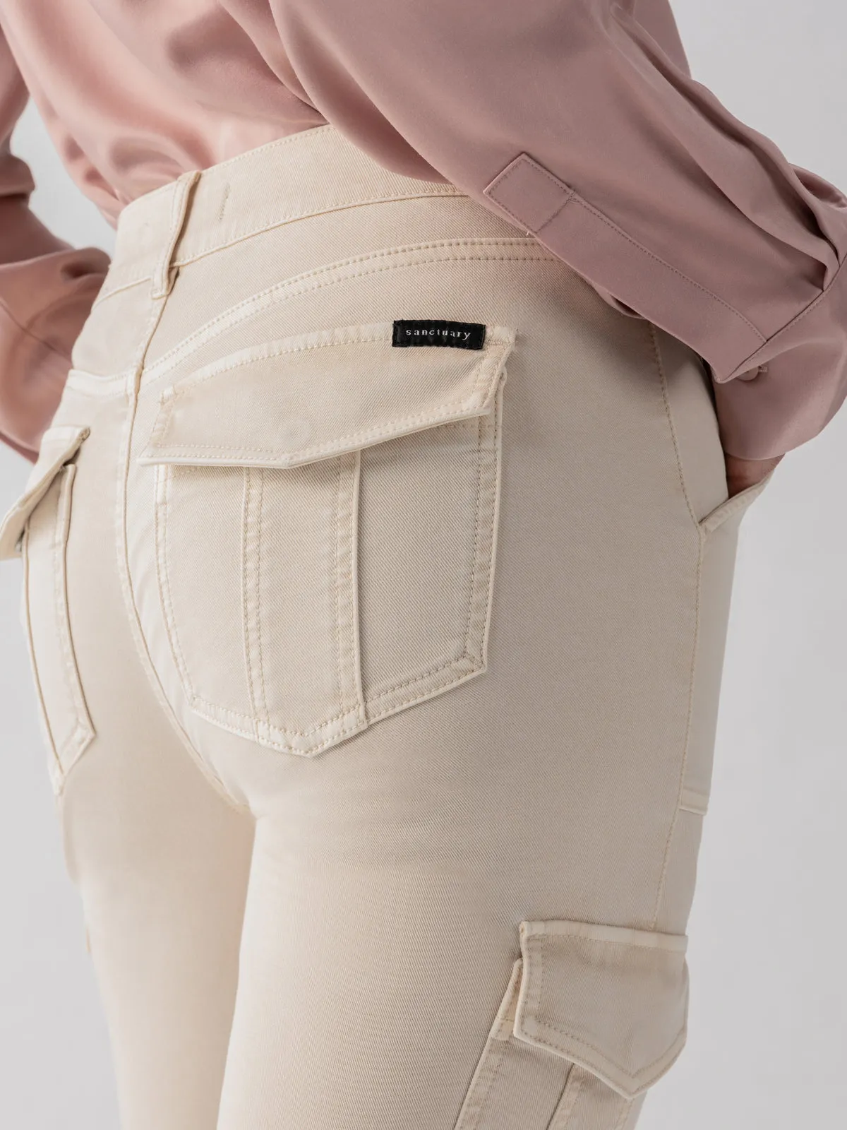 Tight Cut Perfect Pair Sculpted Hayden Cargo Standard Rise Pant Toasted Almond