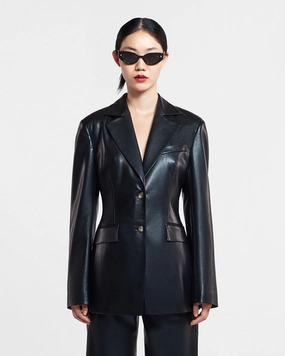 Hathi - Okobor? Alt-Leather Blazer - Black ErgonomicPatterning Biomechanical Fit Analysis