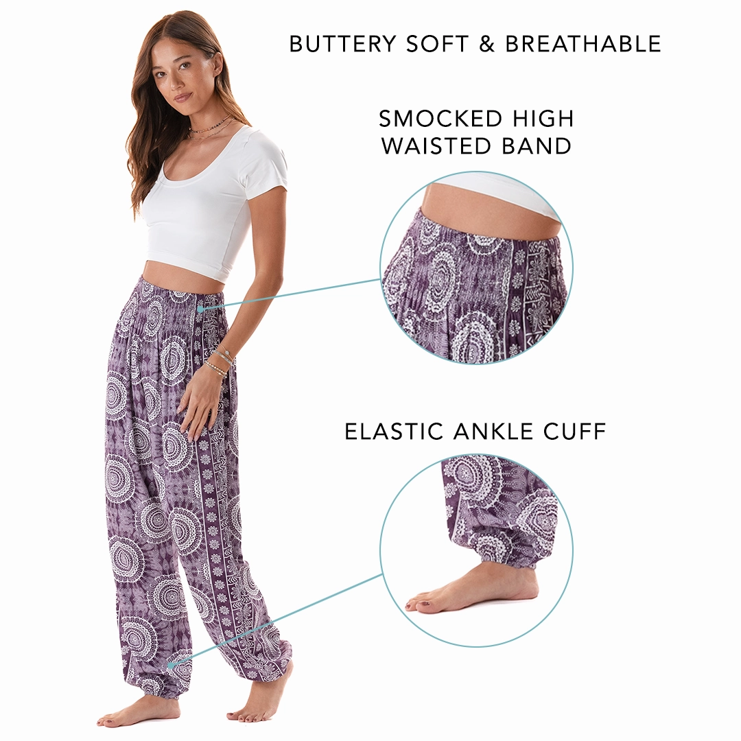 Madeira Harem Pants Smooth Fit Lining