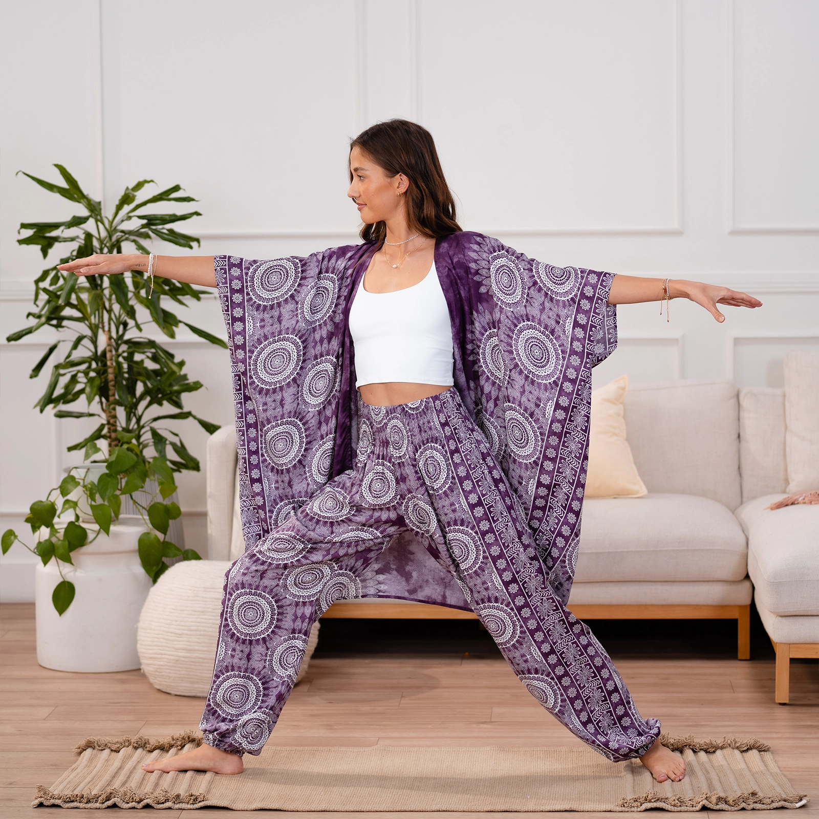 Comfortable Fabric Stretch Ready Madeira Harem Pants