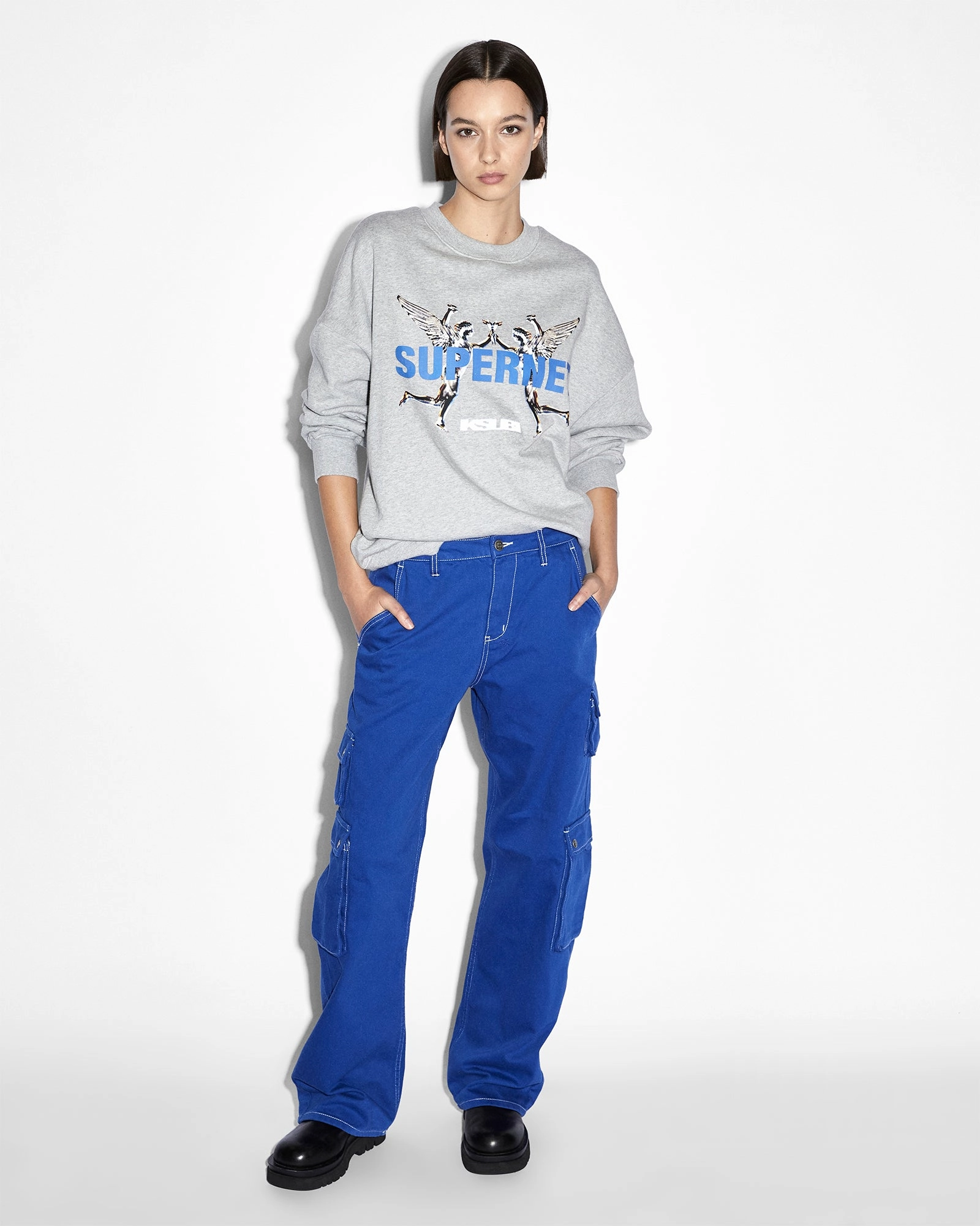 DRILL CARGO COBALT Flexible Activewear Core Movement