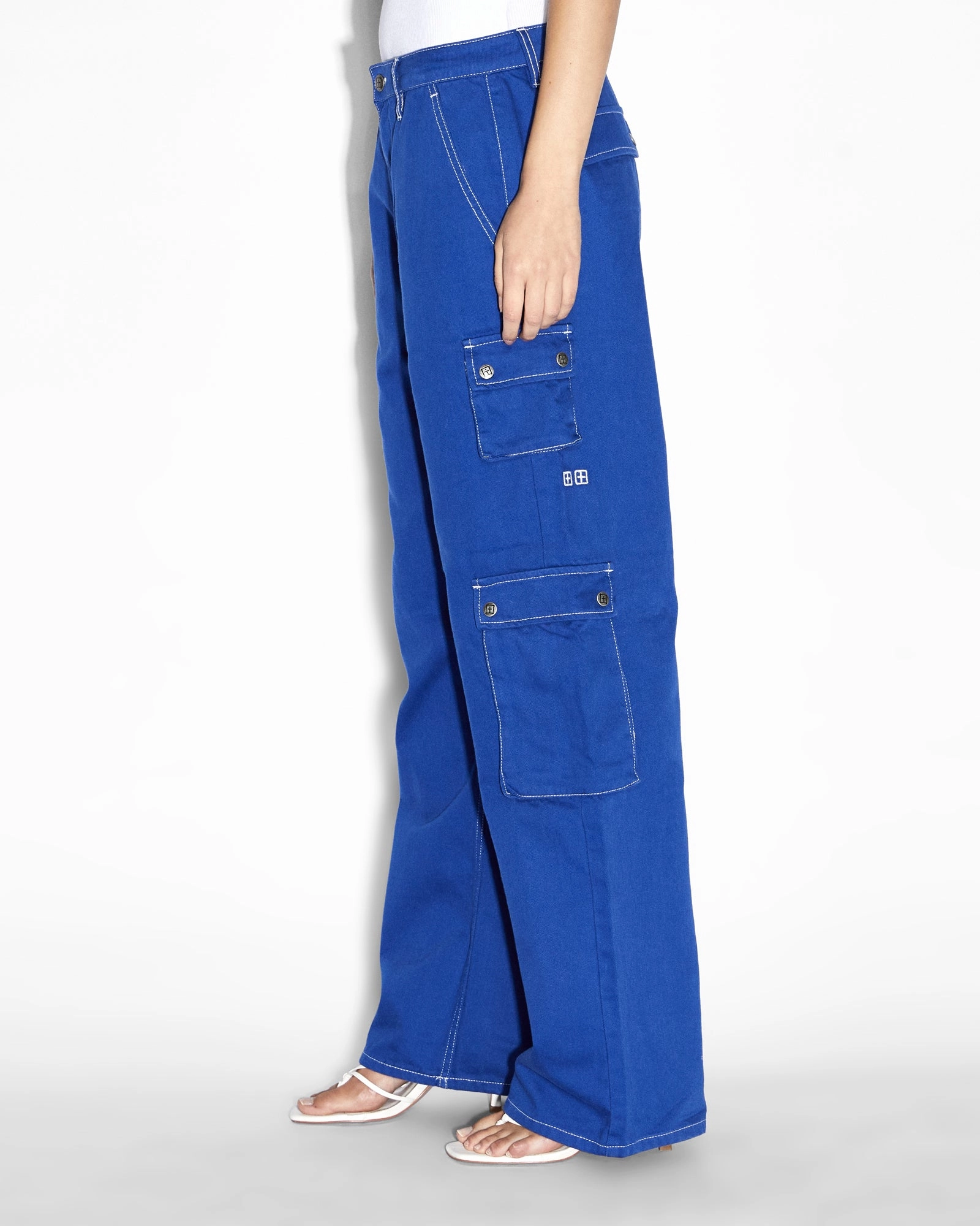 Slim Stretch Fit AdjustableTabs DRILL CARGO COBALT