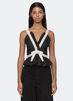 Thalia Top TaglessLabel WrinkleResistantTextile