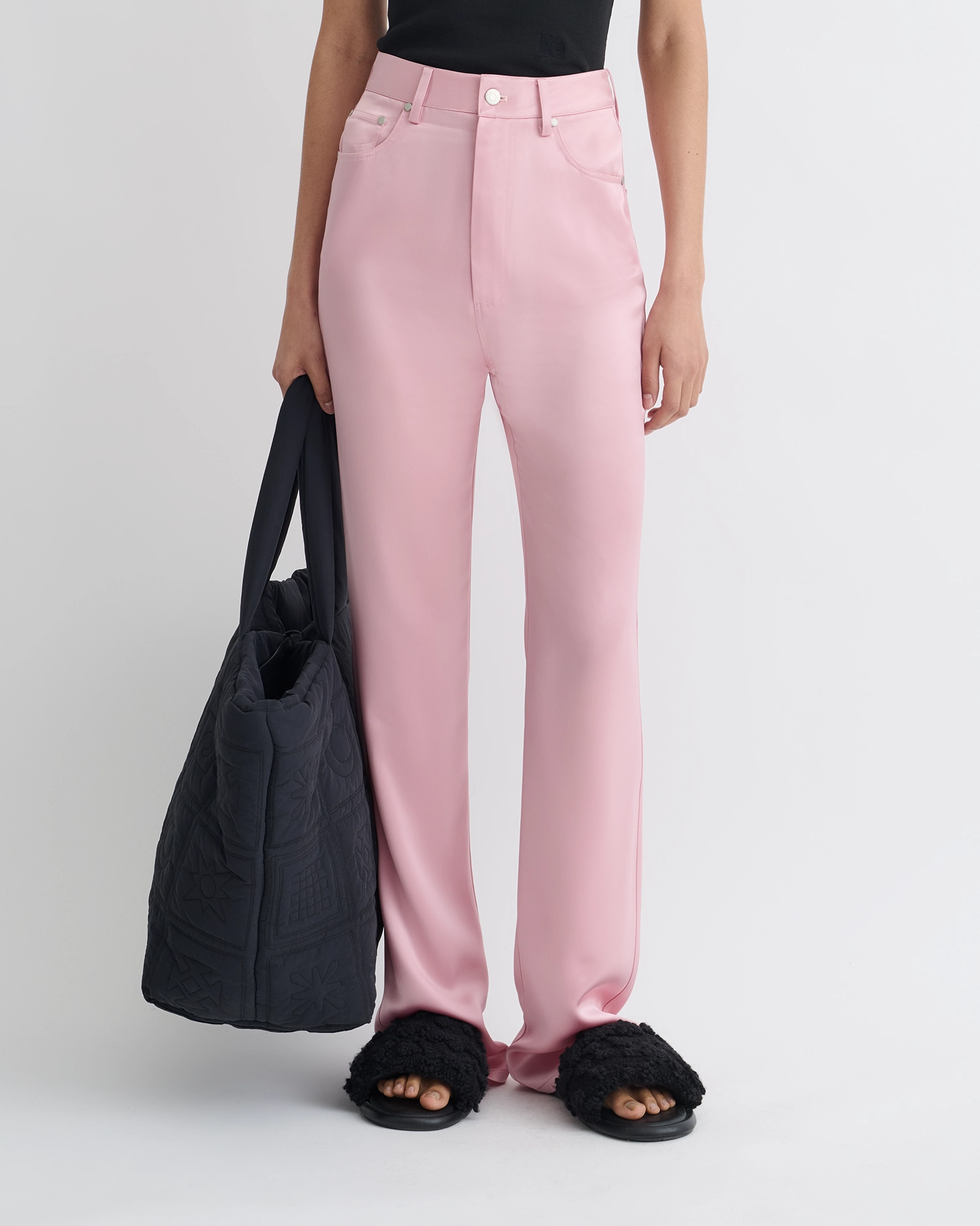 Urban Flex Active Comfort Tita - Slip Satin Pants - Pink