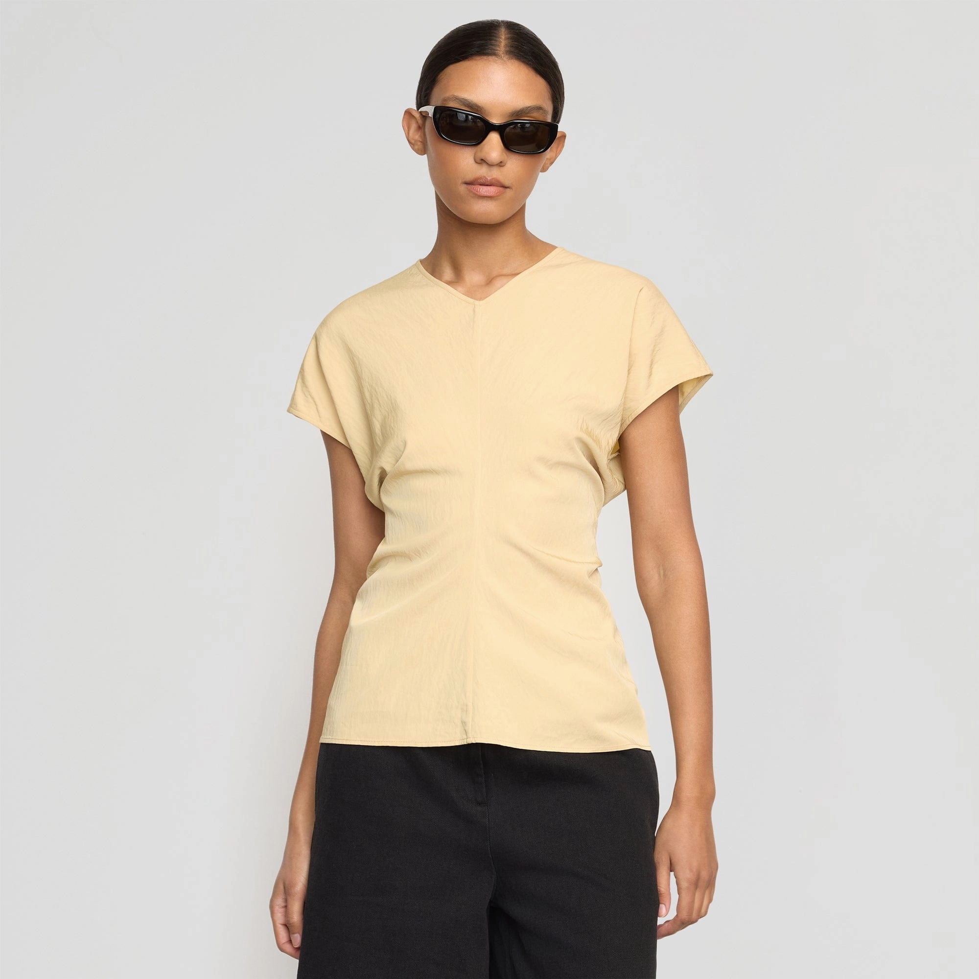 DurableStitching Reflective Detailing Fionola Relaxed-Waist Blouse