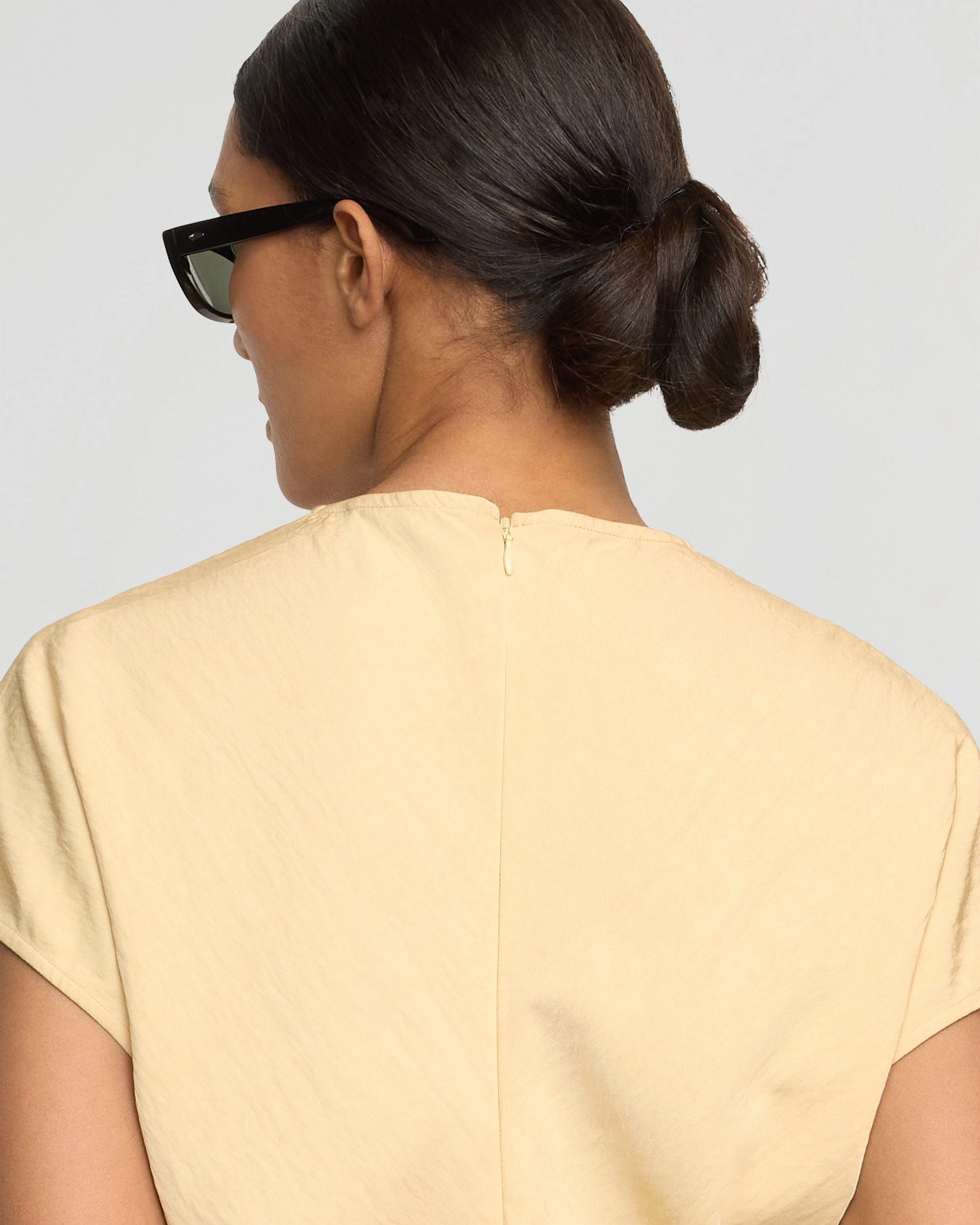 Bound Seam Finish Slim Fit Shirt Fionola Relaxed-Waist Blouse