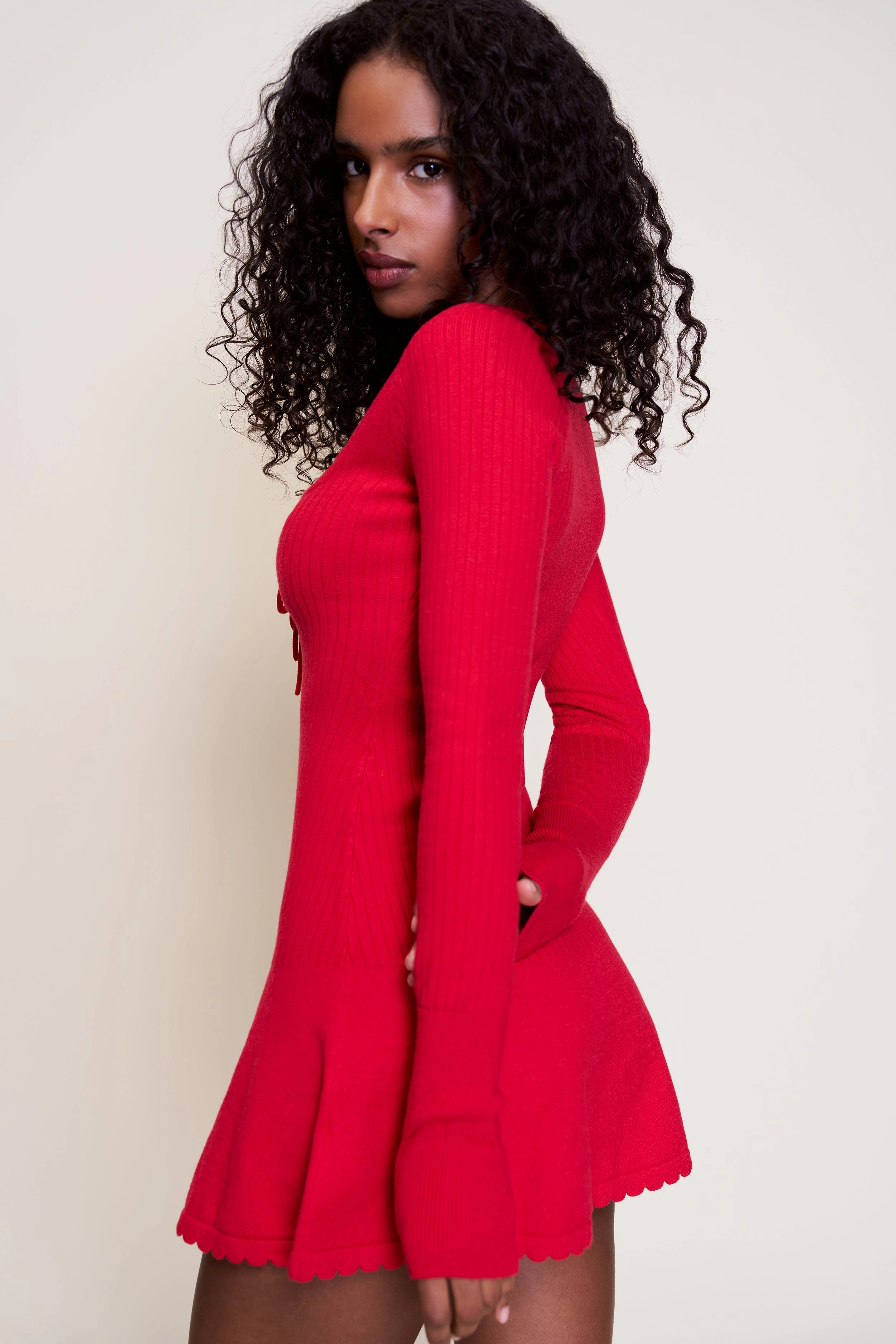 ShrinkResistant Weave Stay Cozy Evelyne Dress