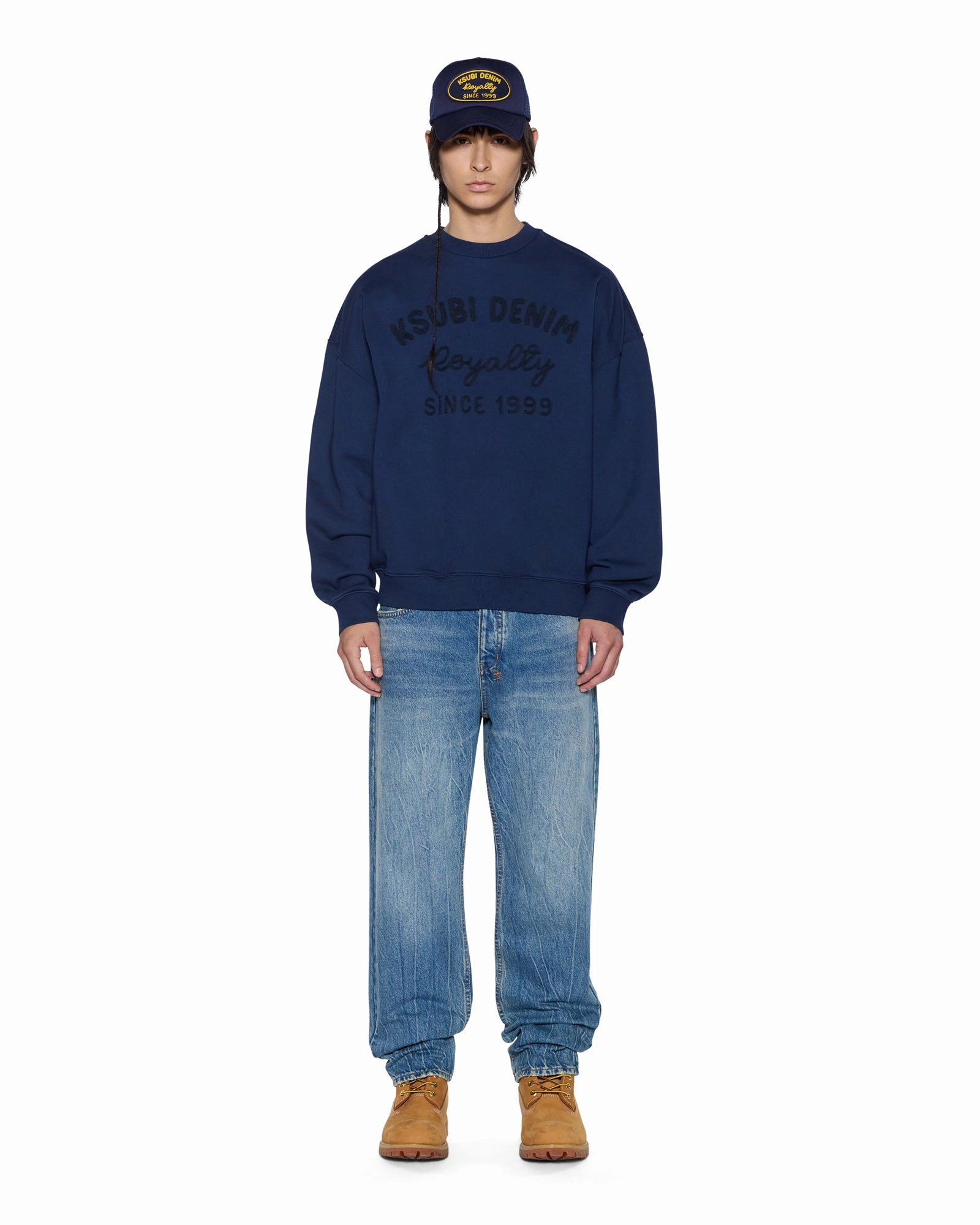 MEKANIK CREWNECK INK BLUE TumbleDryFriendlyMaterial