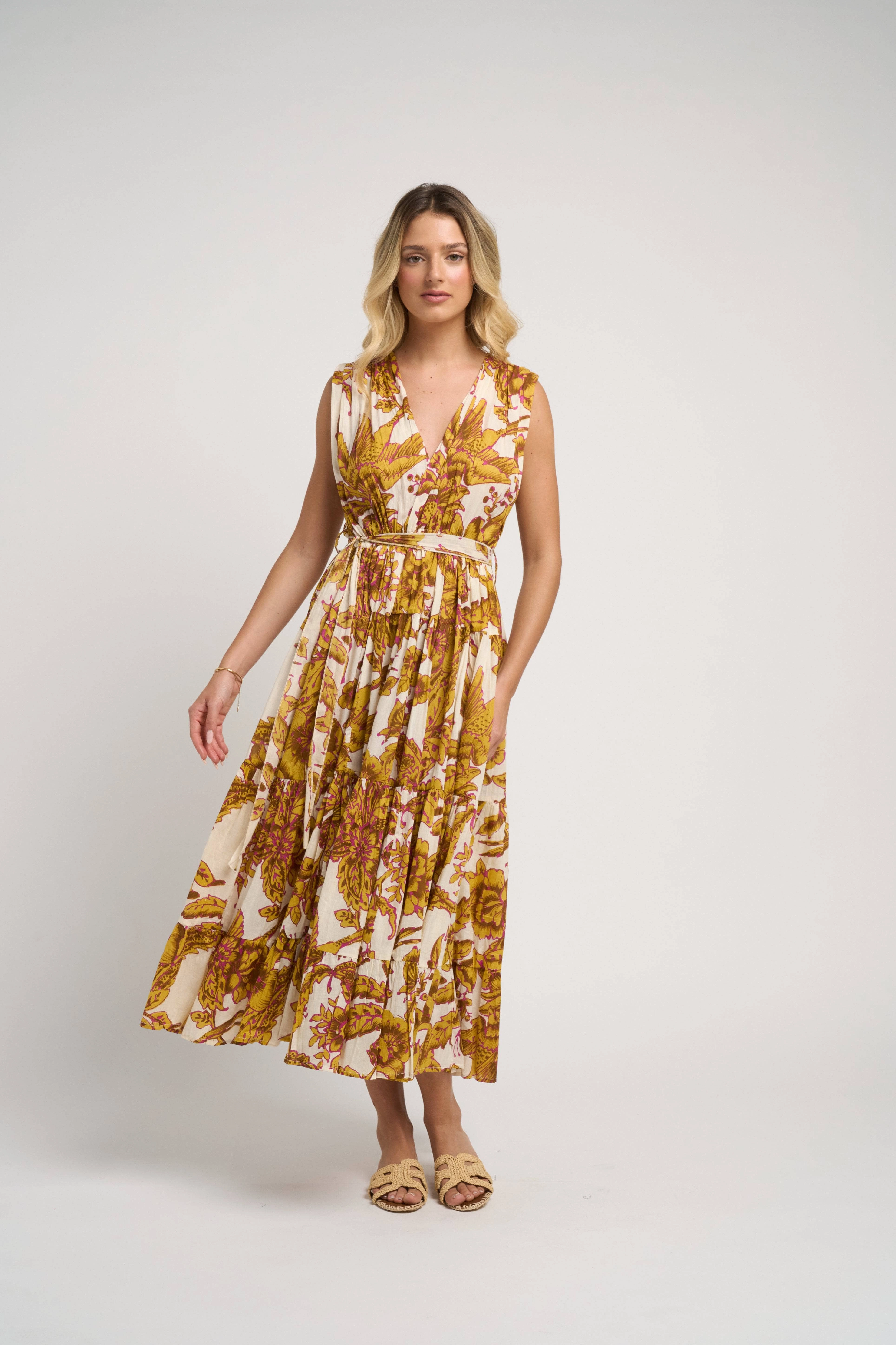 Beauty Zone Emilia Dress Off Mustard