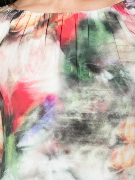 Floral Print Fitted Dress Flattering Design Wear Summer-Season