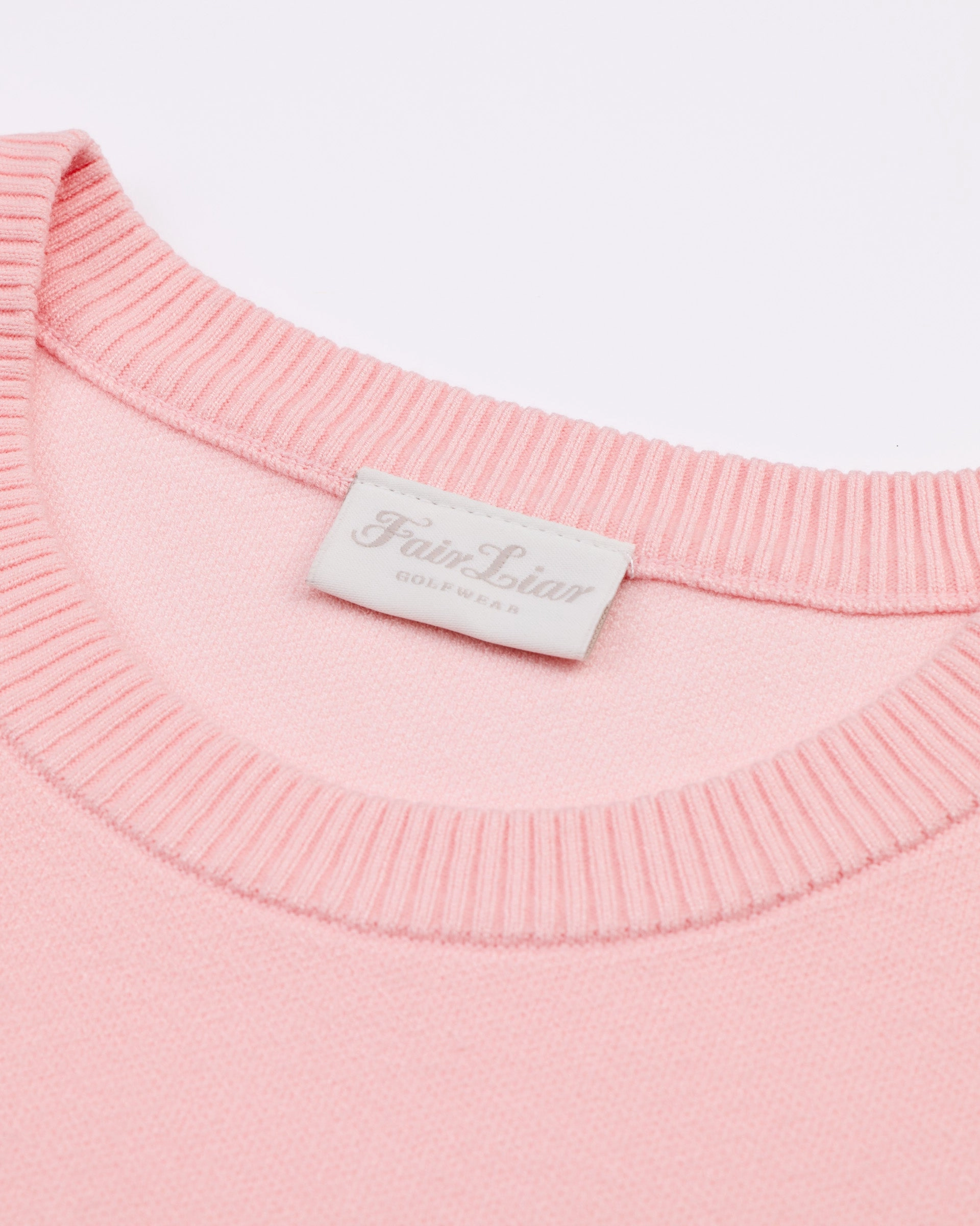 Flower Jacquard Knit Vest - Pink Professional Wear Ergonomic Shoulder Cut