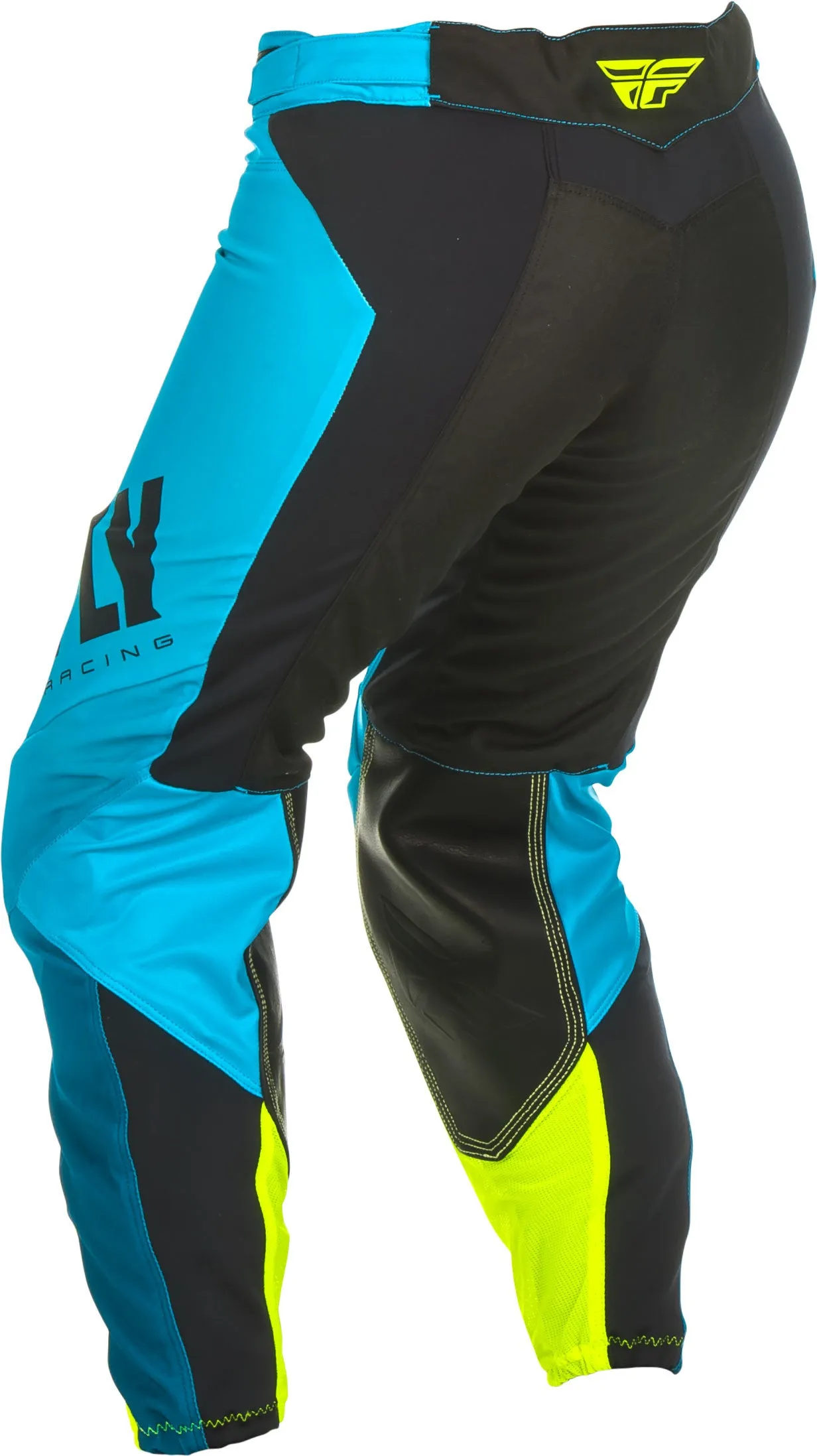 FLY RACING WOMEN'S LITE RACE PANTS BLUE/HI-VIS SZ 11/12 372-63109