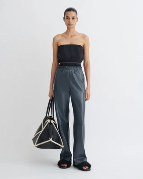 Geb - Okobor? Alt-Leather Pants - Steel Blue SnagFreeFabric