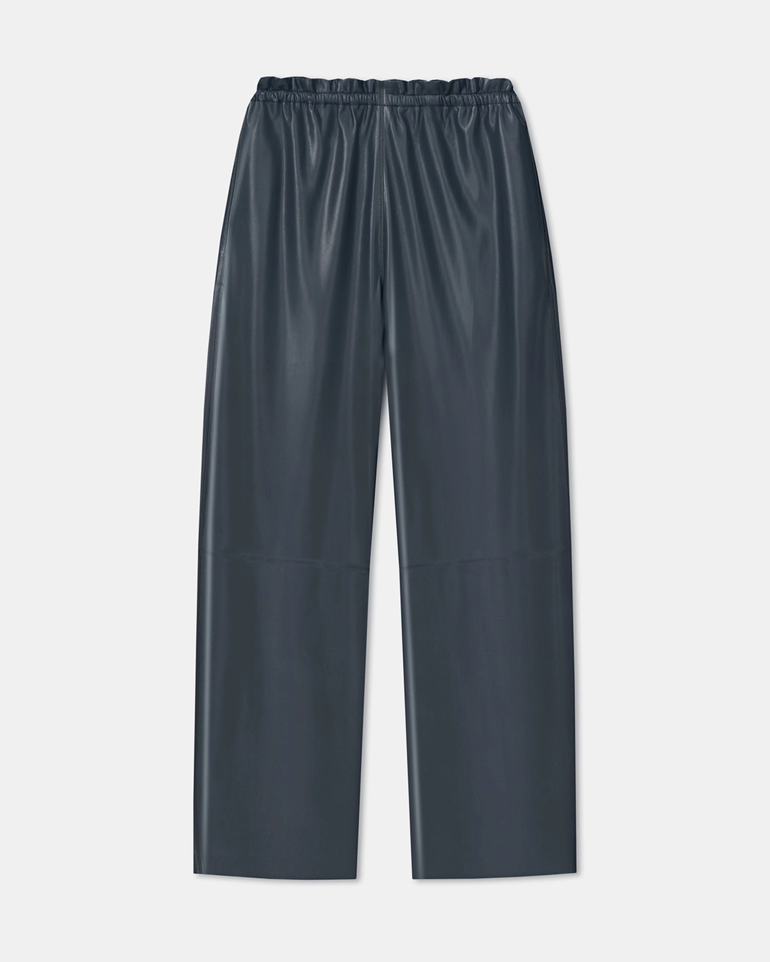Geb - Okobor? Alt-Leather Pants - Steel Blue slim fit