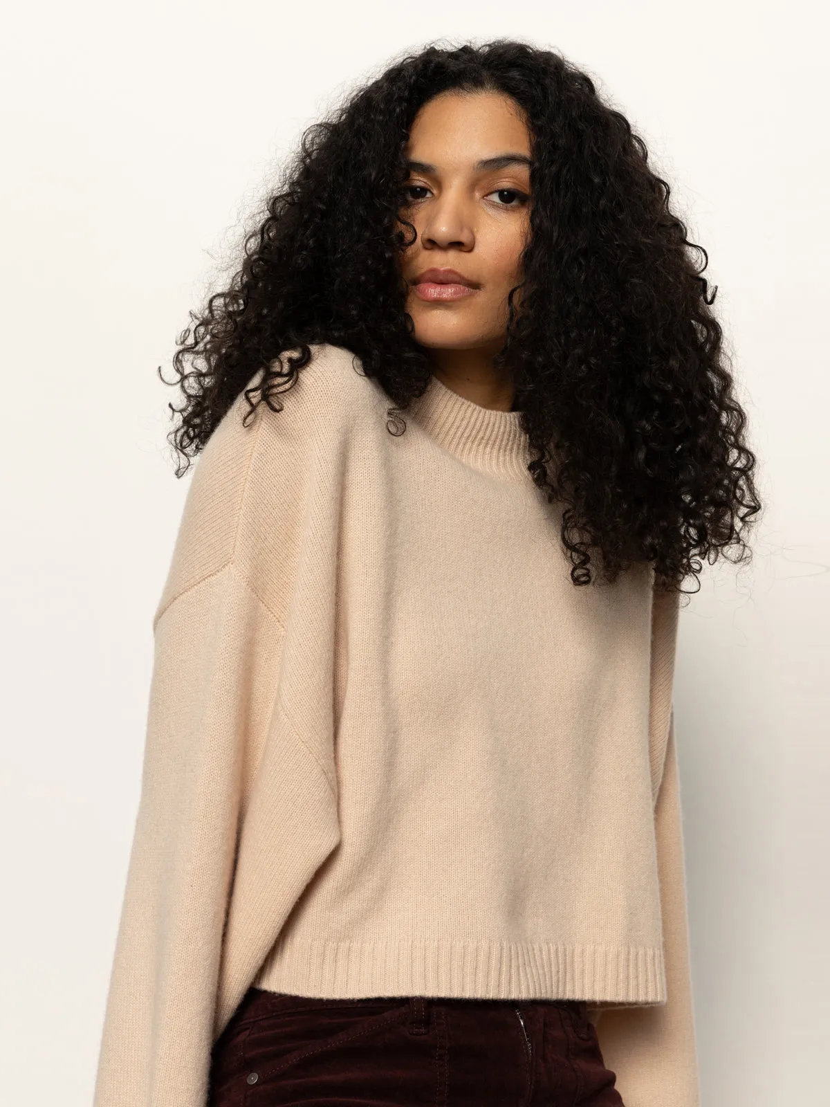 Unlined Design BreathableBackVents Forever Wool Cashmere Popover Toasted Beige