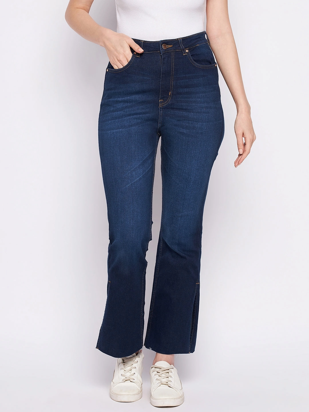 Ready Choice Madame Dark Blue Mid-Rise Boot -Cut Jean