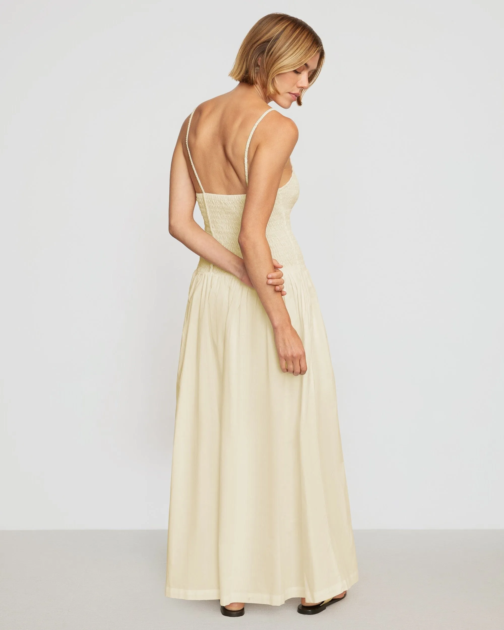 Venus Smocked Midi Dress Autumn Mood