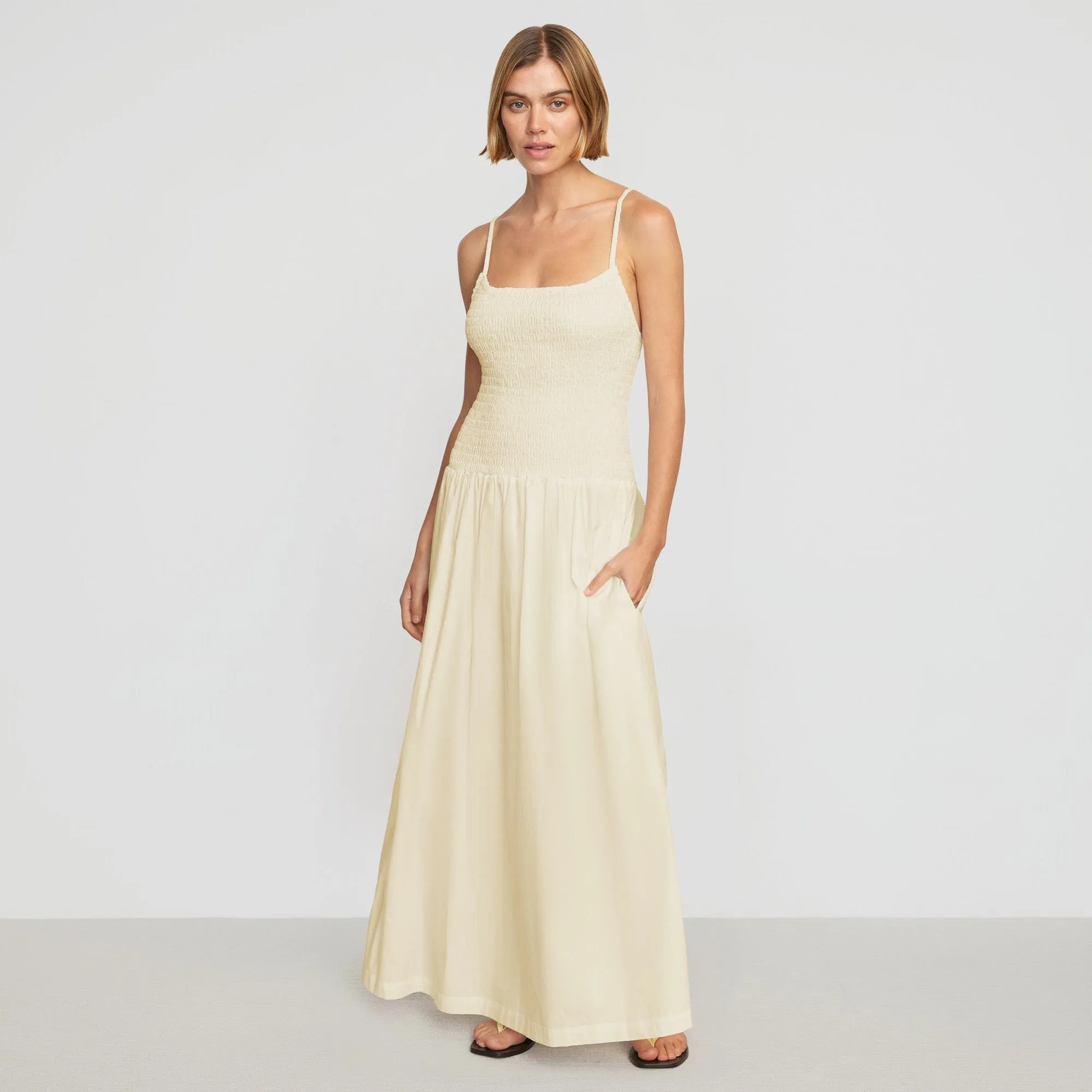 Church Scene Venus Smocked Midi Dress