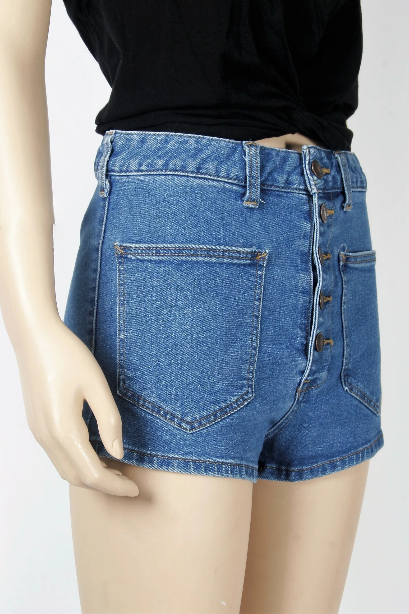 Free People We The Free High Waisted "Bridgette" Short Shorts-Size 27 Long