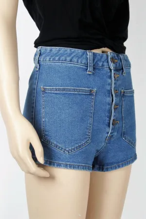 Free People We The Free High Waisted "Bridgette" Short Shorts-Size 27 Long