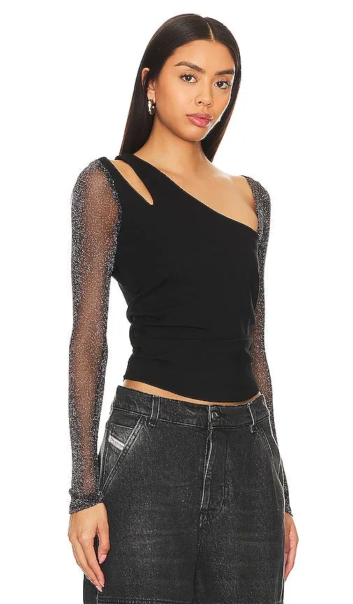 Free People x REVOLVE Janelle Layered Top in Black