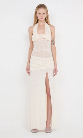 VIOLA SPIRAL MAXI DRESS - BUTTERCREAM Fall Flow