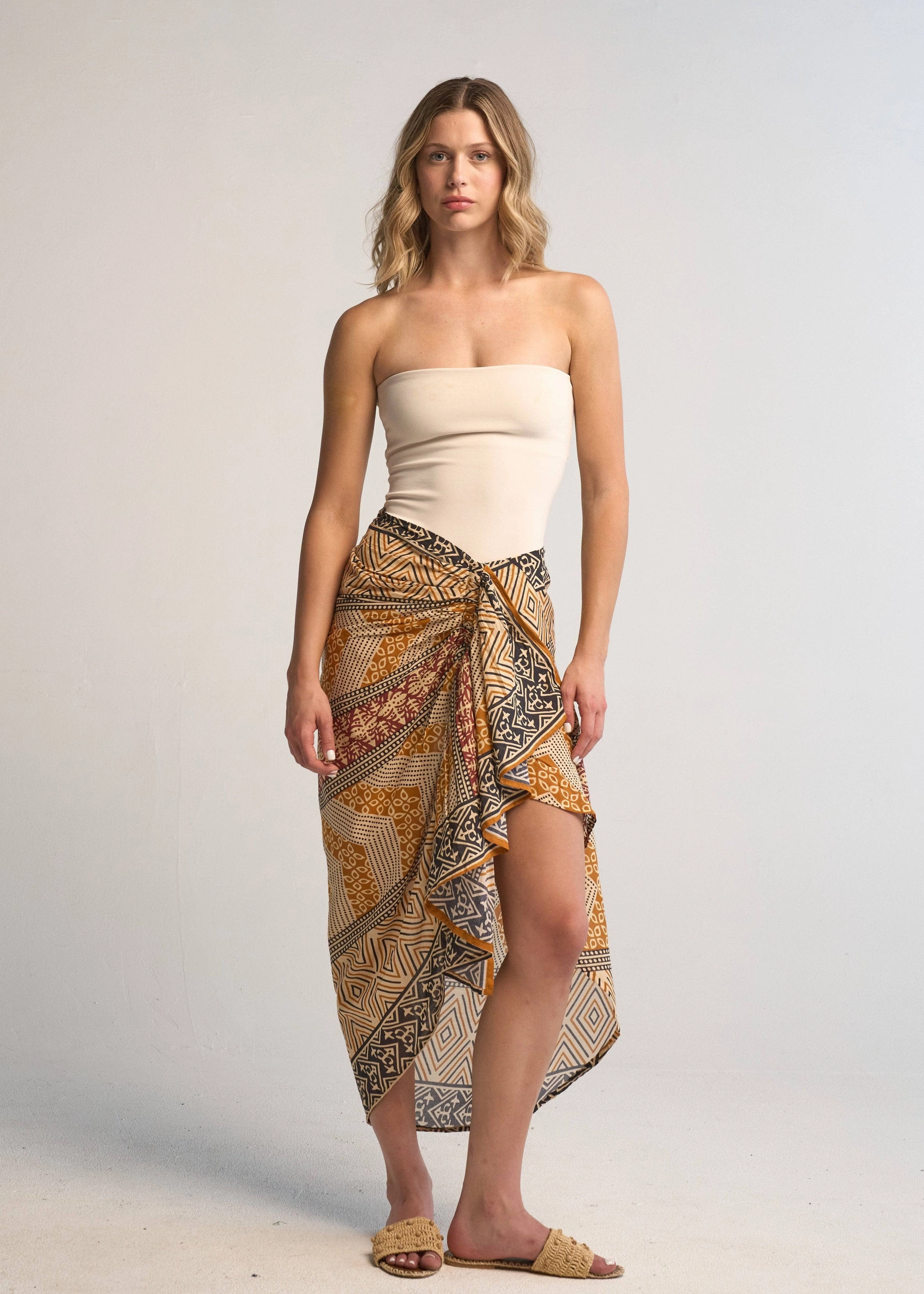 Ryba Pareo Skirt AntiStatic Lining Abrasion Resistant Fabric