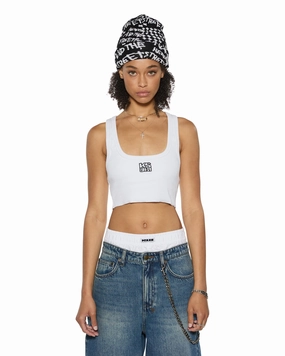 STACKED ORIGIN CROP WHITE Soft Material