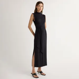Sophisticated cocktail dress Happy Glow Eden Sleeveless Tie-Front Dress