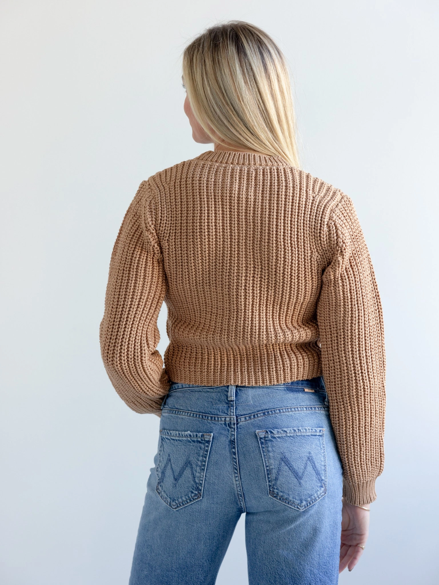 Indoor Comfort Relaxed Trend Farrah Knit Sweater Camel