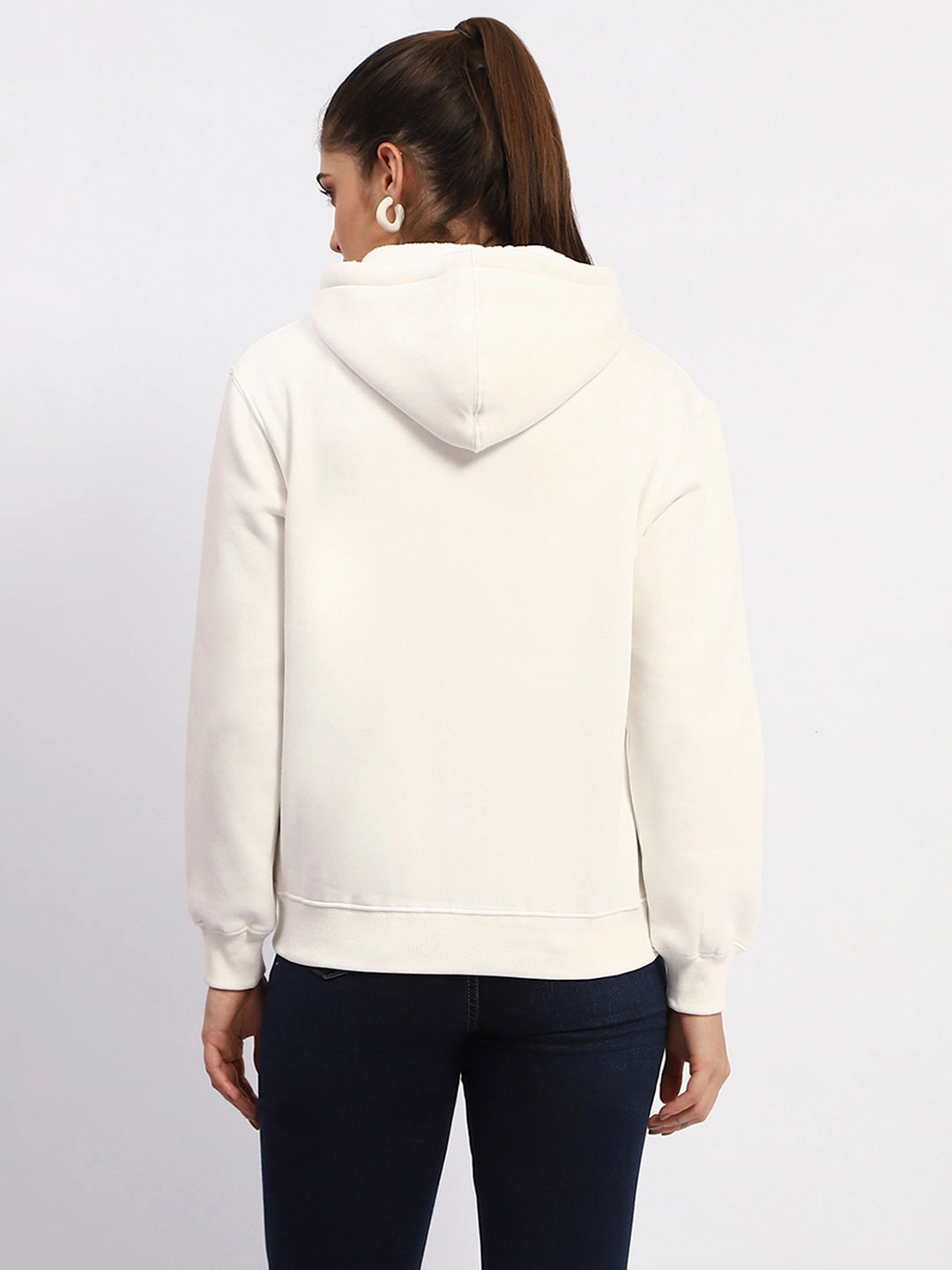 Madame White Graphic Printed Hoodie Sweatshirt product ethical sourcing