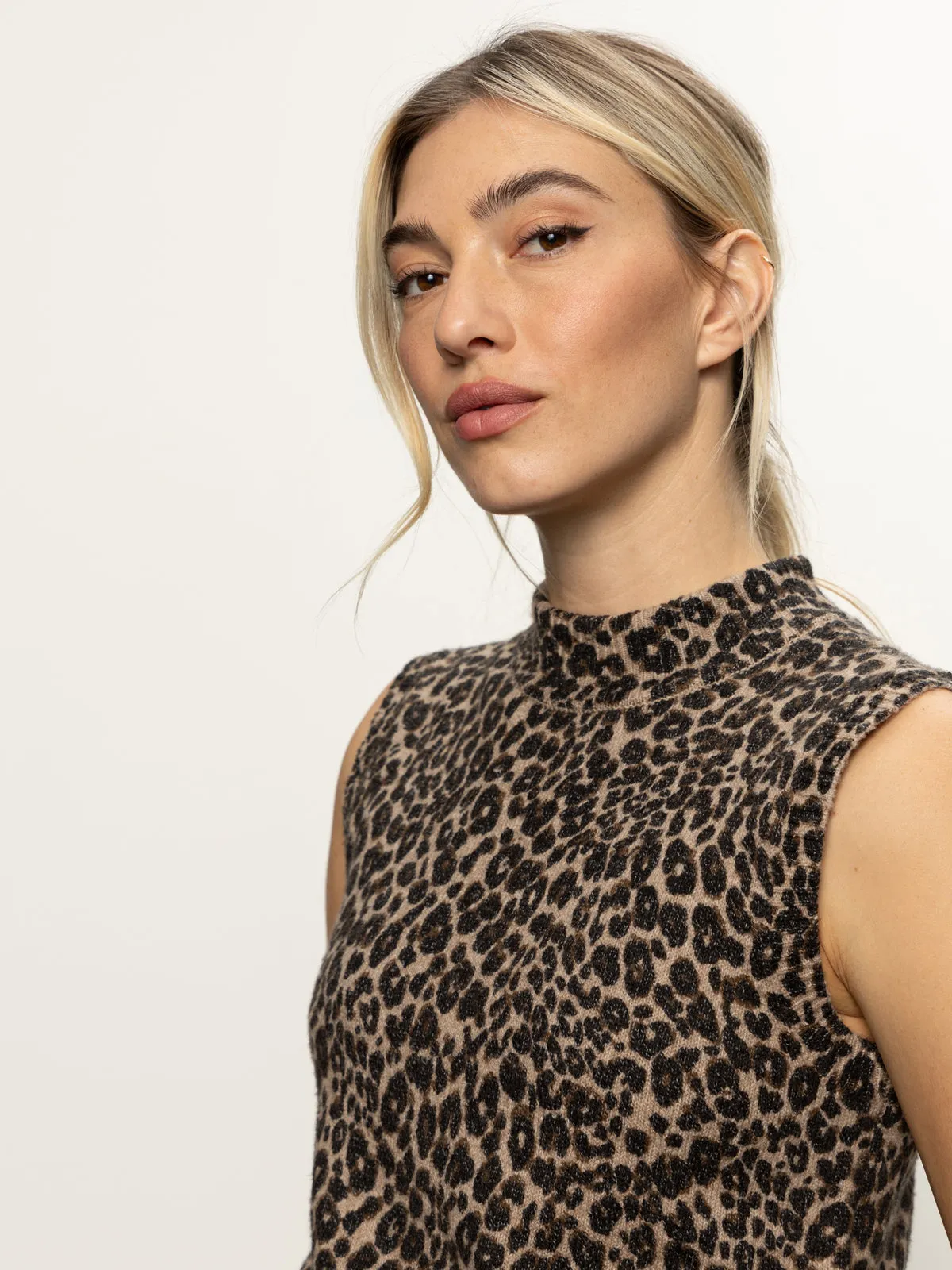 Fuzzy Shell French Kitty Button Down