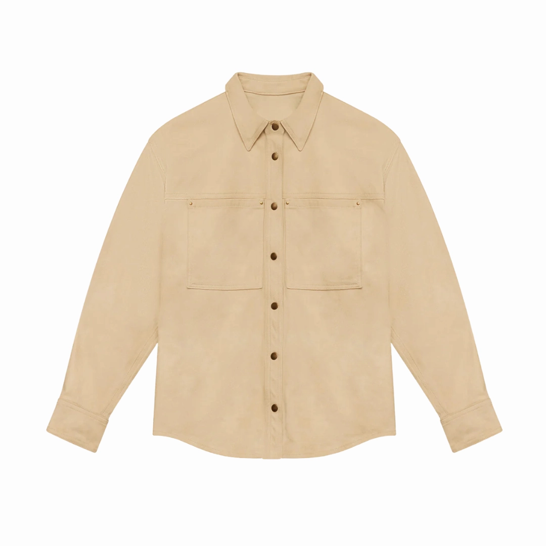 Gabiela Faux Suede Top Calm Day Fit
