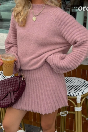 Gabrielle Knit Skirt Hidden Zip Pockets