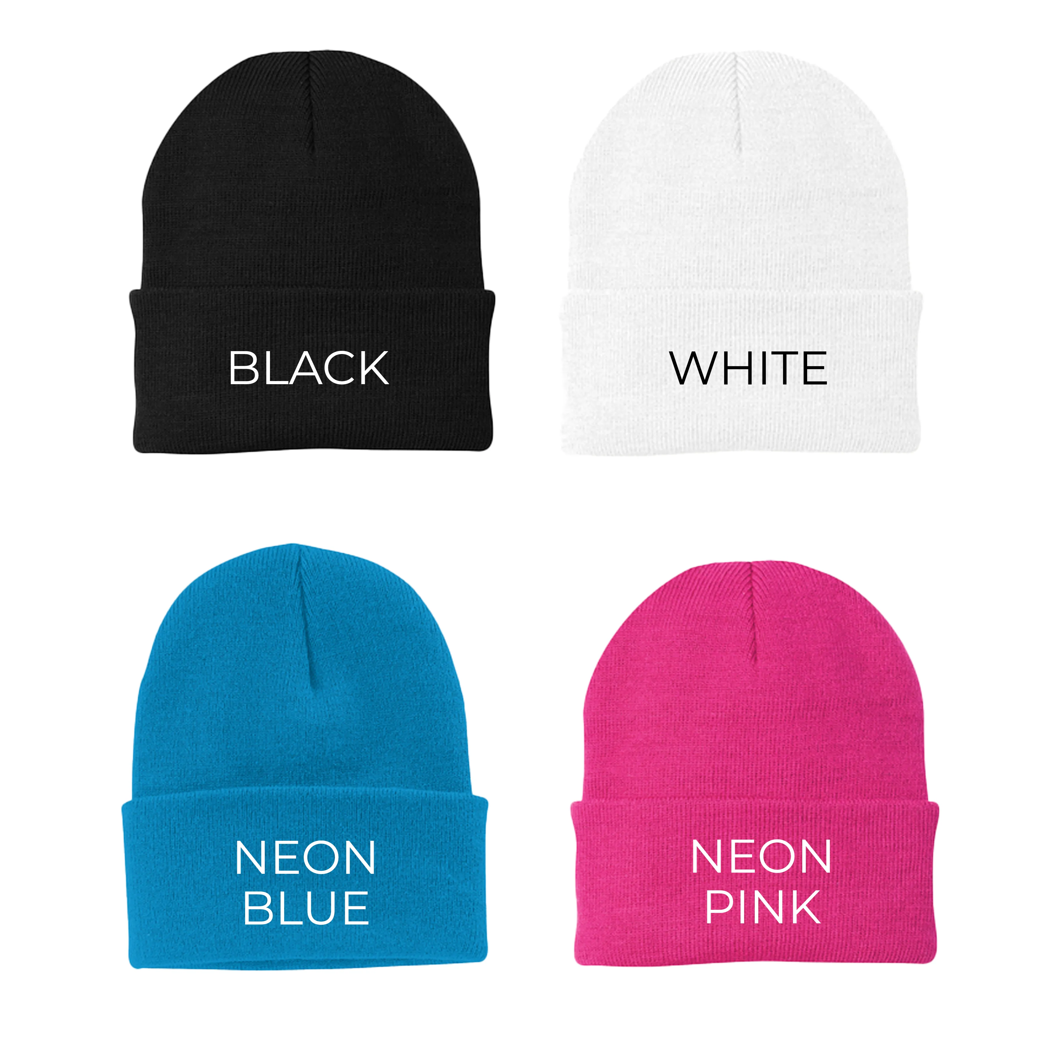 Gamma Phi Beta Bubble Embroidered Beanie - Gamma Phi Pastel
