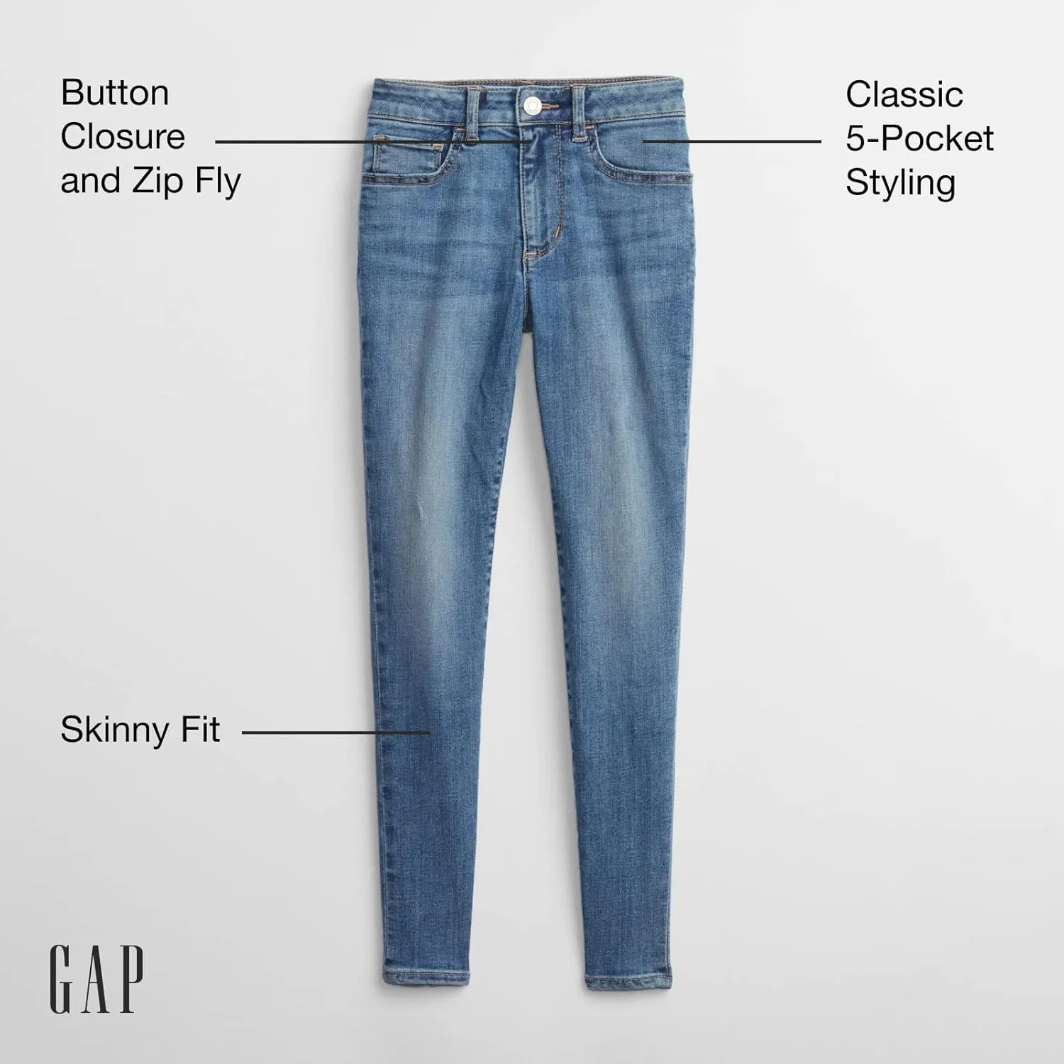 GAP Girls' High Rise Fit Jegging Pant