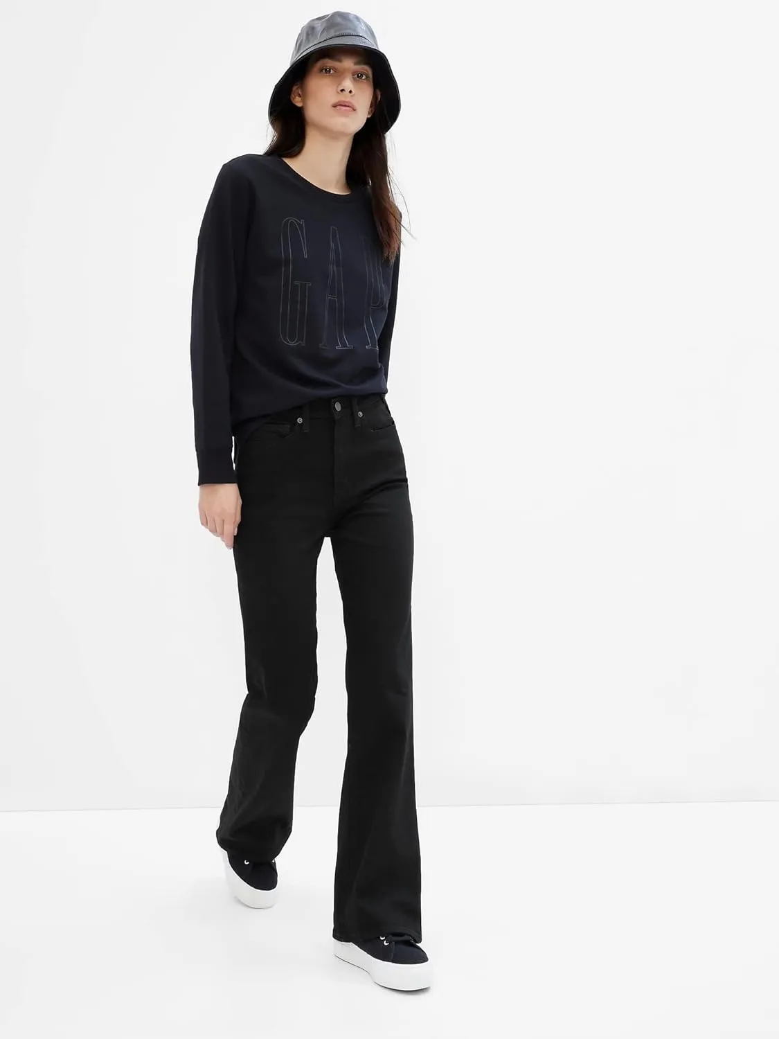 GAP Women's High Rise Flare Denim Jeans