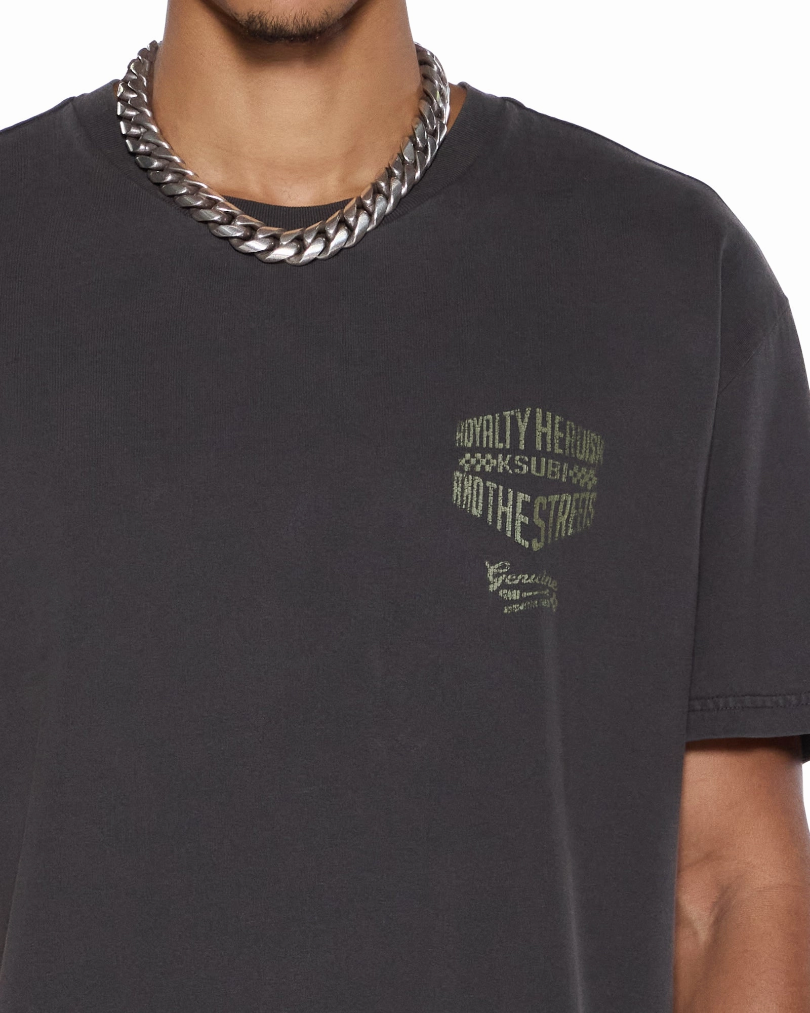 Colorfast Dye GARAGE BIGGIE SS TEE FADED BLACK