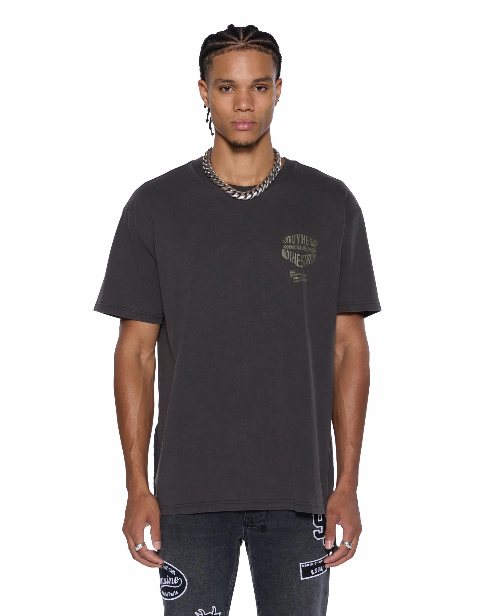 UV Protective Fabric GARAGE BIGGIE SS TEE FADED BLACK