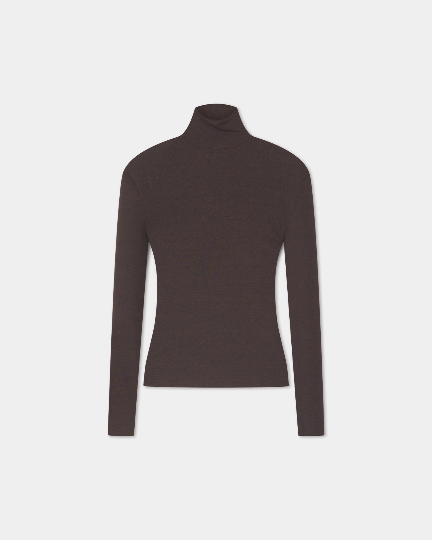 Nayeli - Mesh Jersey Long Sleeved Top - Dark Oak BrushedInnerSurface