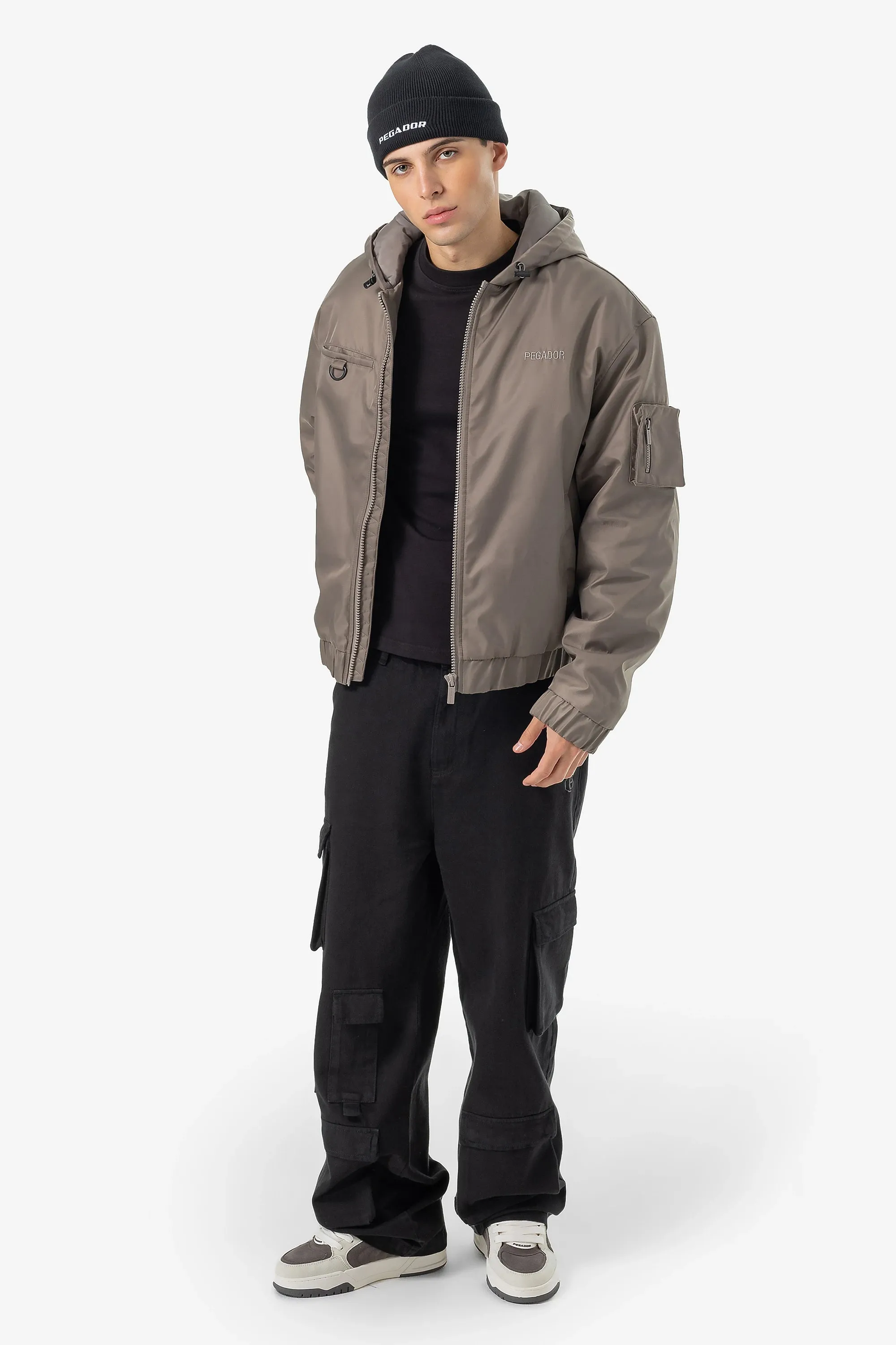 Garnet Wide Cargo Pants Black