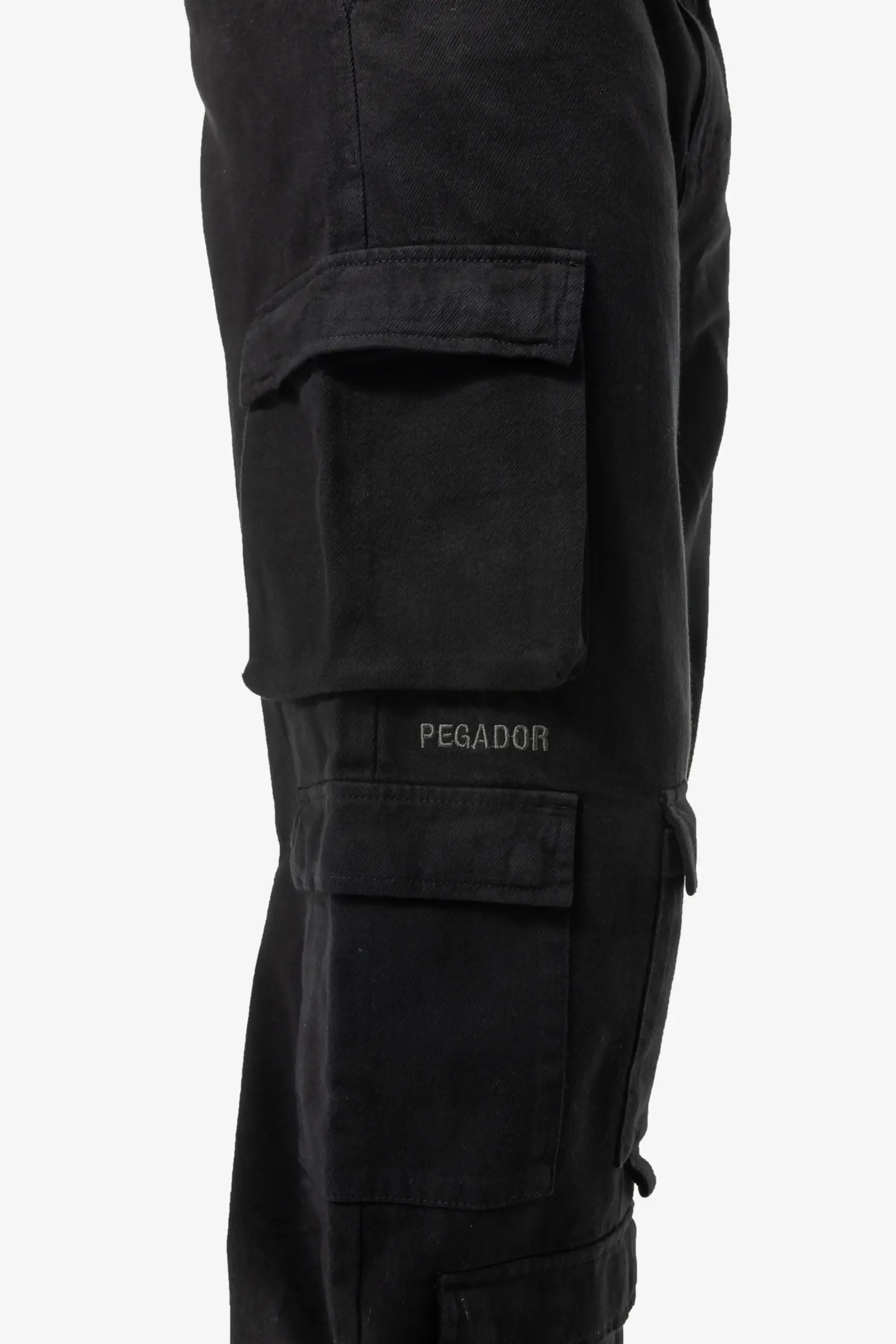 Garnet Wide Cargo Pants Black