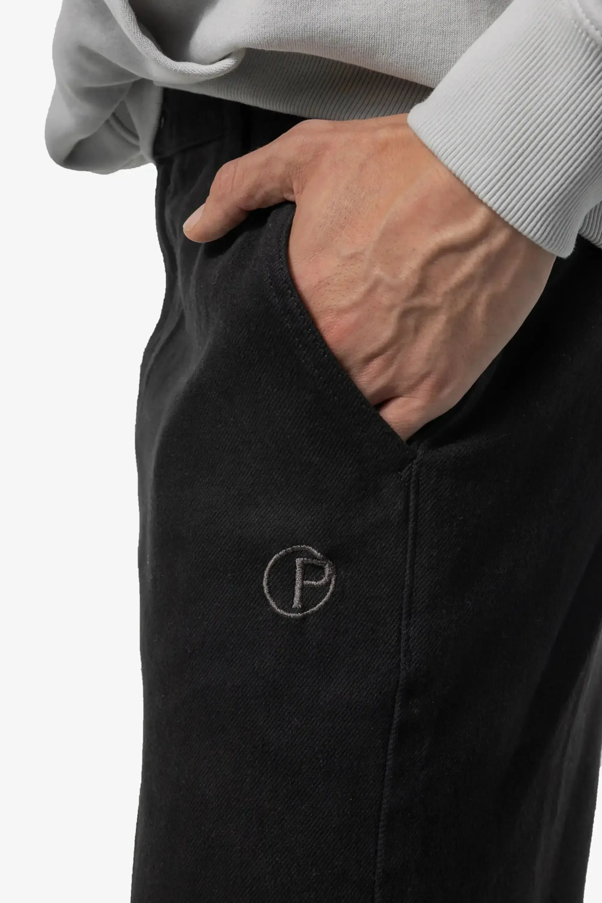 Garnet Wide Cargo Pants Black