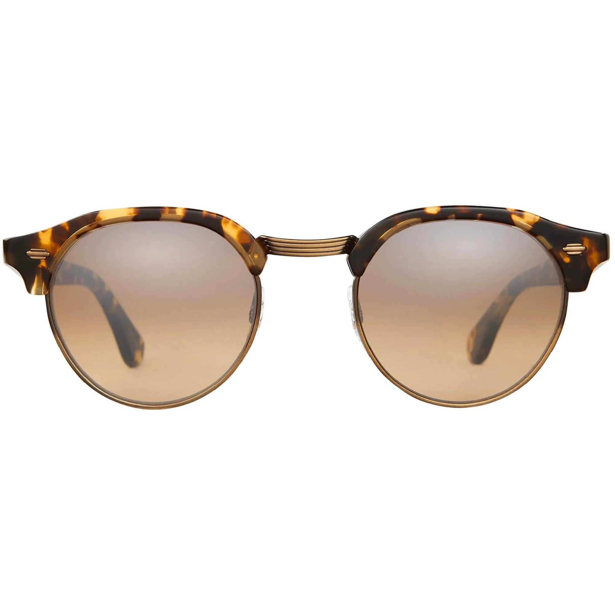 Garrett Leight Unisex Sunglasses - Tuscan Tortoise-Brushed Gold | OAKWOOD TUT-BG/BRLM
