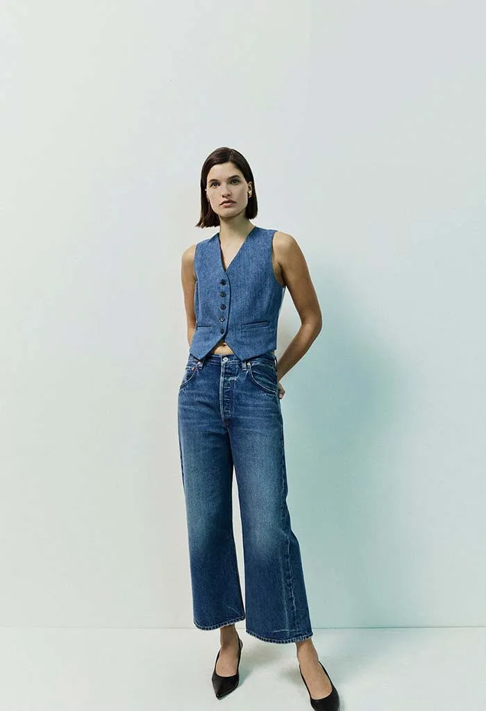 Gaucho Vintage Wide Leg - Oasis