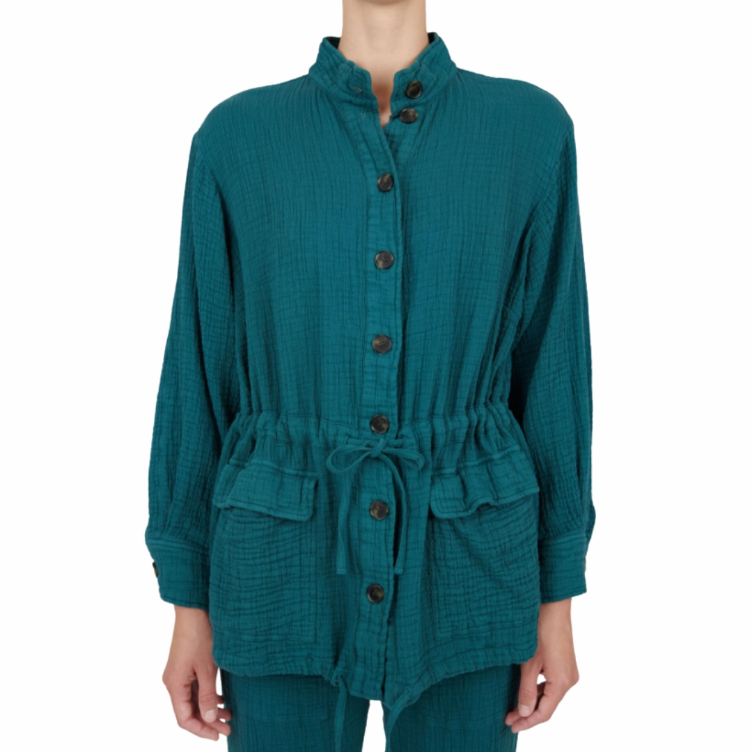 Gauze Anorak Odor Resistant Lining Ergonomic Silhouette