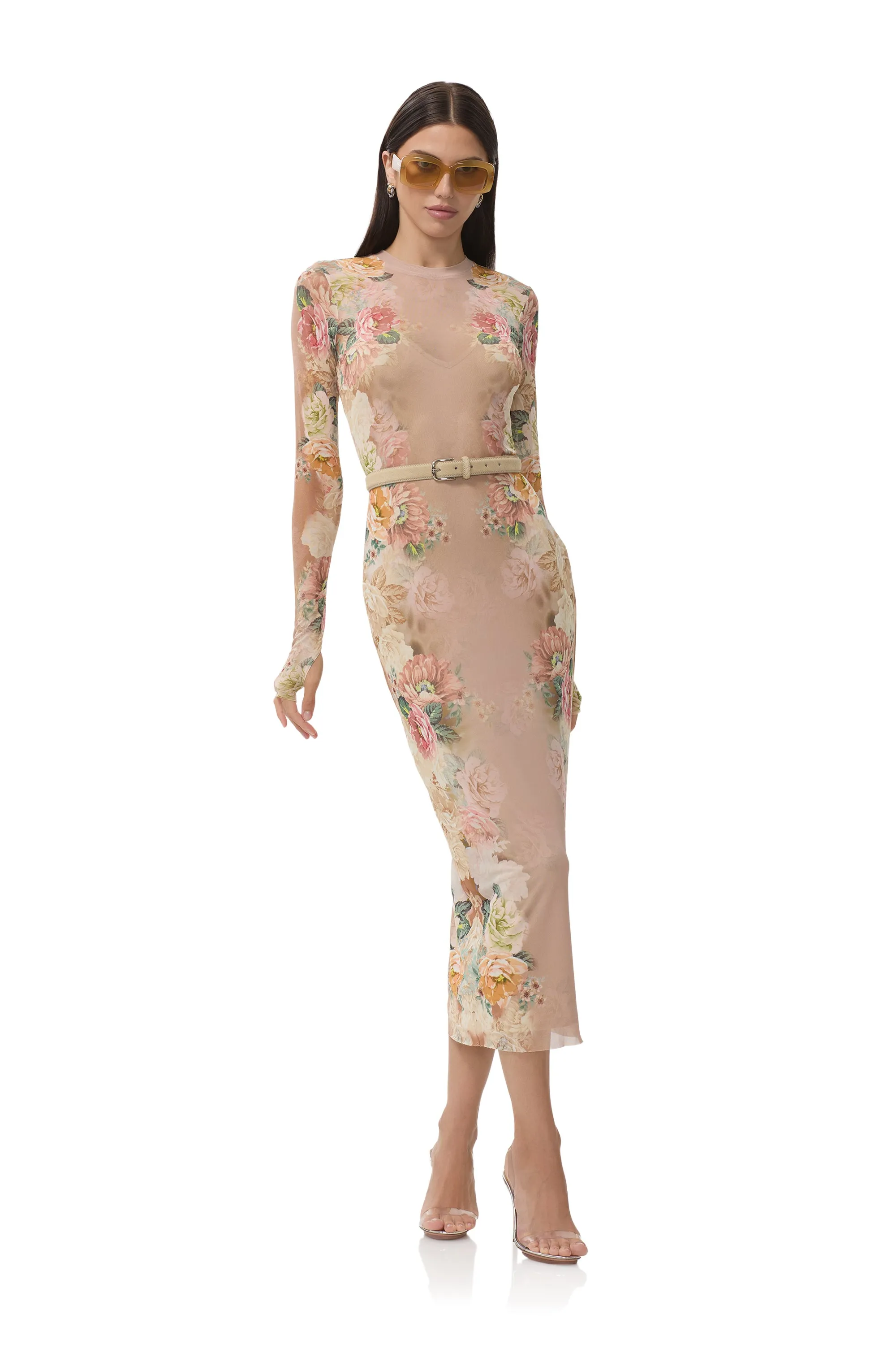 Comfortable office piece Sleeveless Cut Ashland Dress - Honey Rose Frame