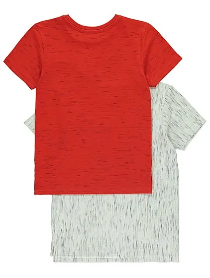 George 2 Pack Zip Pocket Older Boys T-Shirts